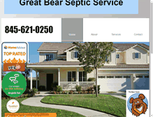 Tablet Screenshot of greatbearsepticservice.com